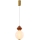 LED takpendel FLORES LED/7W/230V guld/brun