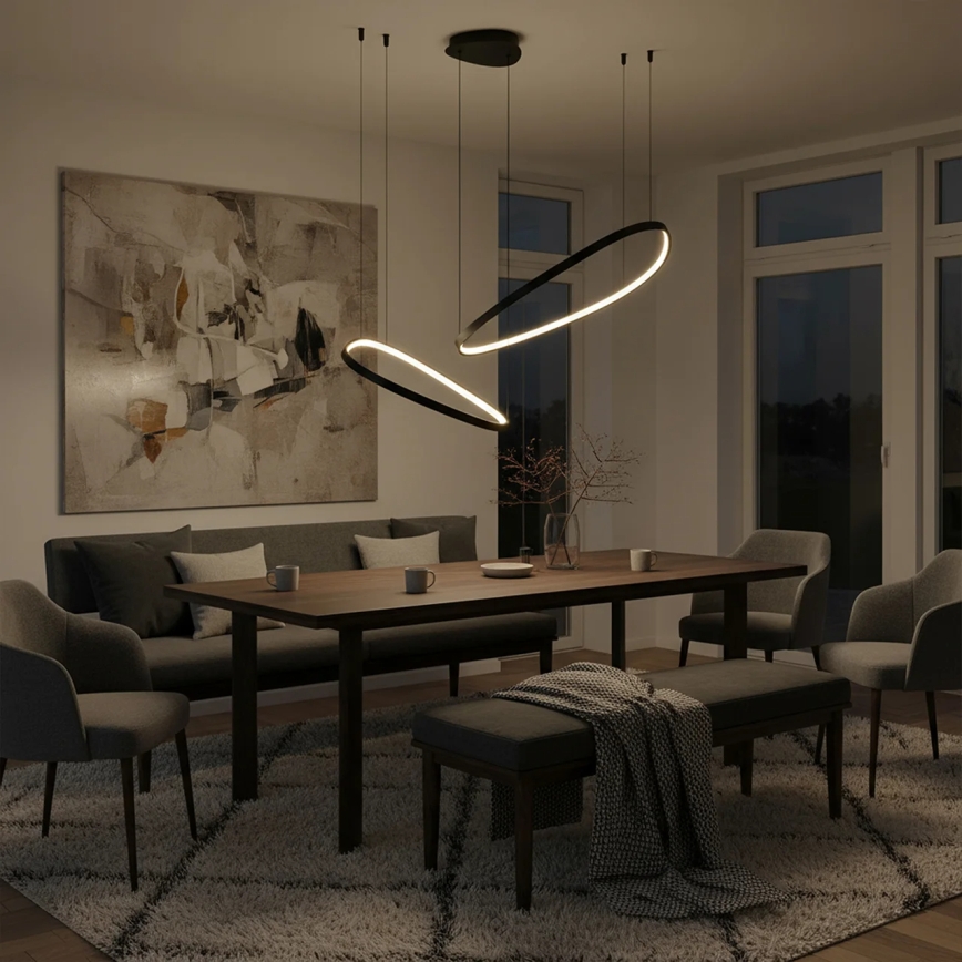 LED-takpendel på kabel MICHELLE LED/48W/230V 4000K svart