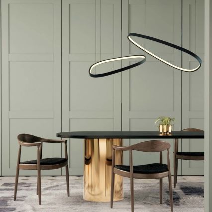 LED-takpendel på kabel MICHELLE LED/48W/230V 4000K svart