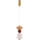 LED-takpendel på vajer FLORES LED/10W/230V guld/orange/brun