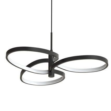 LED-takpendel på vajer RIBBON LED/25W/230V 4000K svart