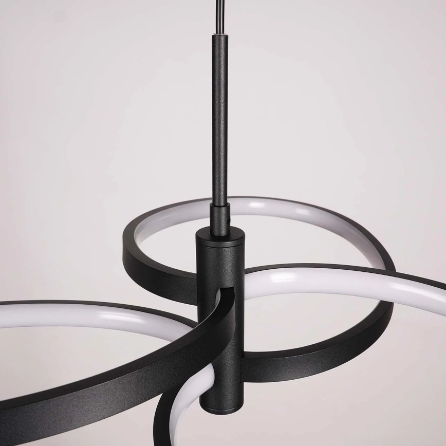 LED-takpendel på vajer RIBBON LED/25W/230V 4000K svart