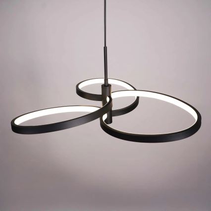 LED-takpendel på vajer RIBBON LED/25W/230V 4000K svart
