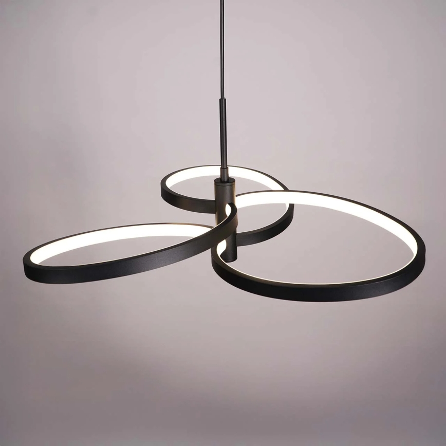 LED-takpendel på vajer RIBBON LED/25W/230V 4000K svart