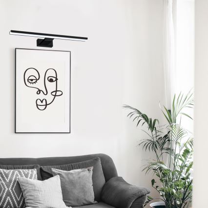 LED tavelbelysning PINTO LED/12W/230V svart