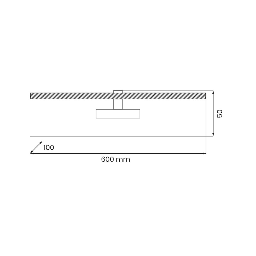 LED tavelbelysning PRADO LED/11W/230V skinande krom