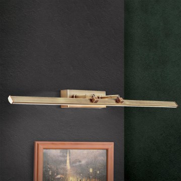 LED tavelbelysning PUBLIO LED/15W/230V 75 cm guld/patina