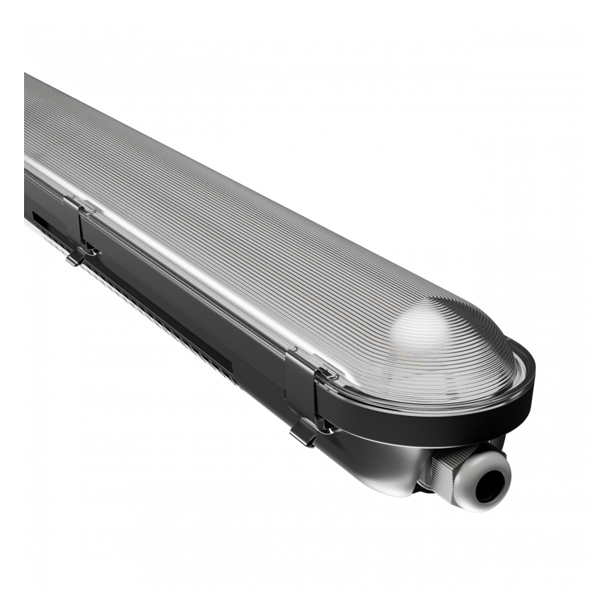 LED teknisk lysrörsarmatur LIMEA GIGANT PRO LED/20/26/33/40W/230V 4000K IK10 IP66 120 cm svart