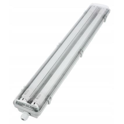 LED teknisk lysrörsarmatur T8 2xG13/10W/230V 6000K 60 cm IP65 vit
