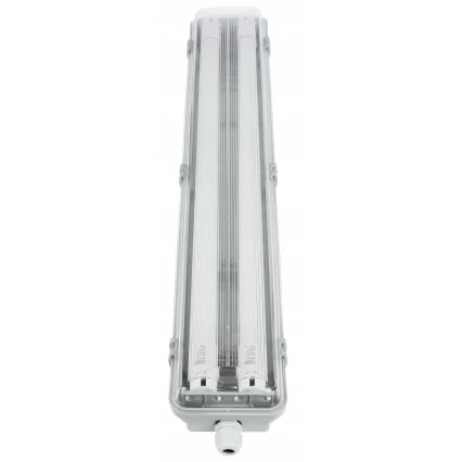 LED teknisk lysrörsarmatur T8 2xG13/10W/230V 6000K 60 cm IP65 vit