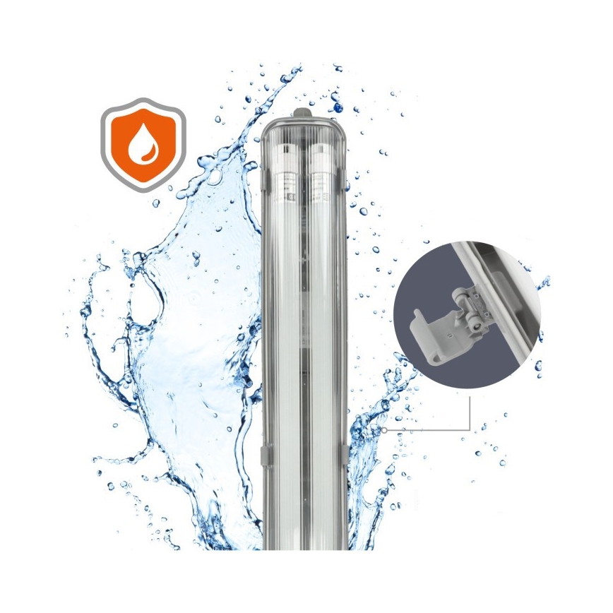 LED teknisk lysrörsarmatur T8 2xG13/18W/230V 5000K IP65 127 cm