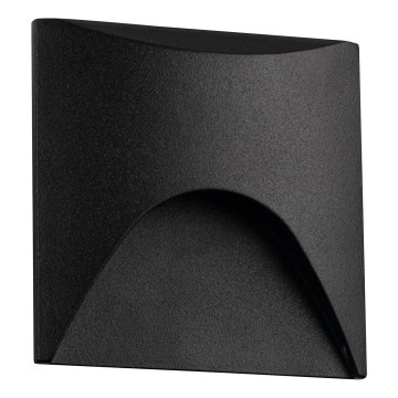 LED trapparmatur EXIN LED/2,5W/230V 4000K IP65 svart fyrkantig