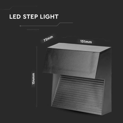 LED-trapparmatur LED/3W/230V 3000K IP65