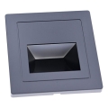 LED trapparmatur LED/3W/230V 3000K svart