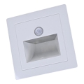 LED trapparmatur med rörelse- och skymningssensor LED/3W/230V 3000K vit