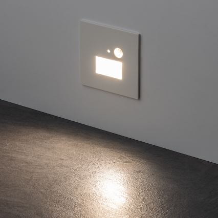 LED-trapparmatur med rörelse- och skymningssensor LED/1,5W/230V 3000/4000/6000K vit