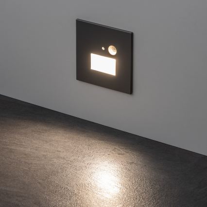 LED-trappbelysning med rörelse- och skymningssensor LED/1,5W/230V 3000/4000/6000K silver