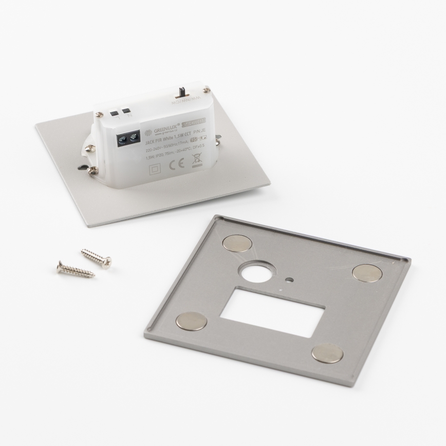 LED trapparmatur med rörelse- och skymningssensor LED/1,5W/230V 3000/4000/6500K grå