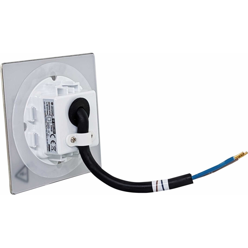 LED trappbelysning för utomhusbruk DECENTLY LED/1,7W/230V 3000/4000/6000K IP54 skinande krom