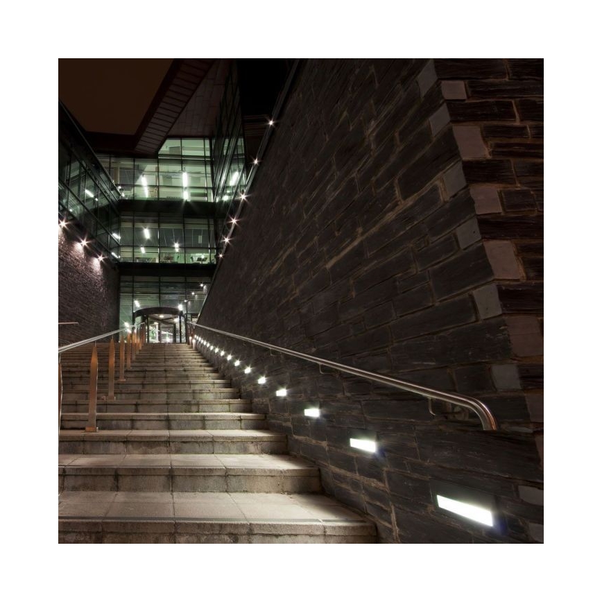 LED trappbelysning för utomhusbruk LED/3W/230V 3000K IP65 vit