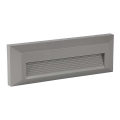 LED trappbelysning för utomhusbruk LED/3W/230V 4000K IP65 grå