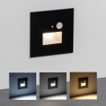 LED-trappbelysning med inbyggd rörelse- och skymningssensor LED/1,5W/230V 3000/4000/6000K svart