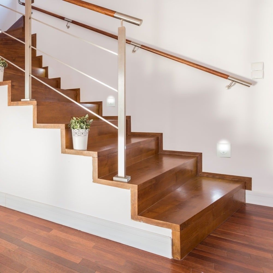 LED trappbelysning med rörelsesensor LED/3W/230V 4000K vit