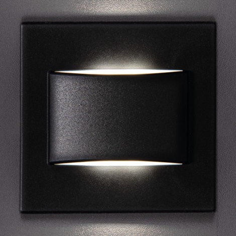 LED trappljus  ERINUS LED/1,5W/12V 3000K svart 