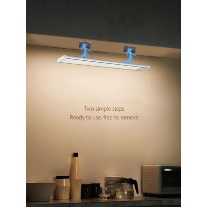 LED underskåpsbelysning CABINET-4 med PIR-sensor LED/1,5W/230V 1100mAh 4000K