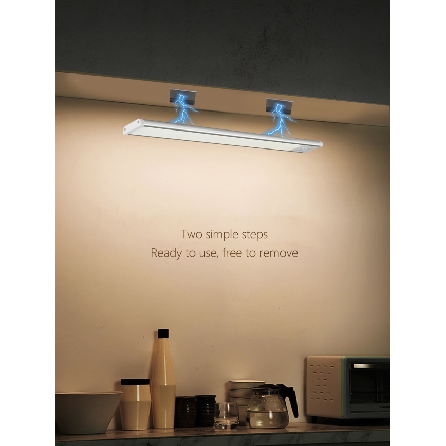 LED underskåpsbelysning CABINET-4 med PIR-sensor LED/1,5W/230V 1100mAh 4000K