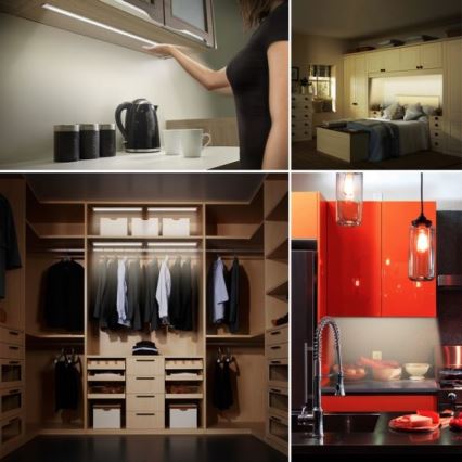 LED ljusreglerad underskåpsbelysning för kök  med sensor  LED/5W/12/230V