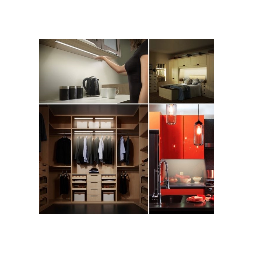 LED ljusreglerad underskåpsbelysning för kök  med sensor  LED/5W/12/230V