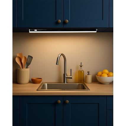 LED underskåpslampa TUBE LED/9W/230V 60 cm svart