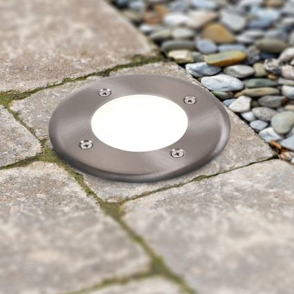 LED uppfartsbelysning MIVO LED/3W/230V diameter 12 cm IP67 matt krom