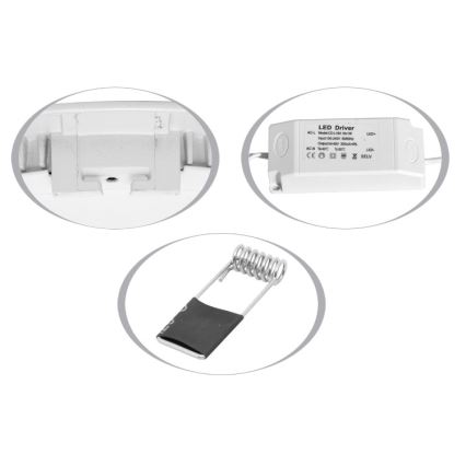 Infälld LED badrumsbelysning LADA LED/12W/230V 4100K IP44