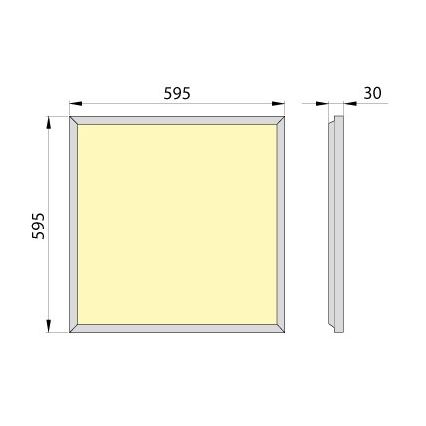 LED upphängd takpanel OREGA PLUS 60 LED/40W/230V 4000K IP40
