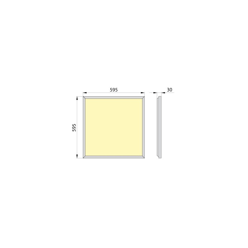 LED upphängd takpanel OREGA PLUS 60 LED/40W/230V 4000K IP40