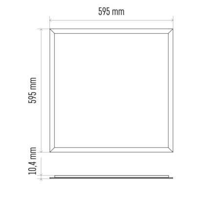LED takpanel för badrum PROFI PLUS LED/40W/230V IP44