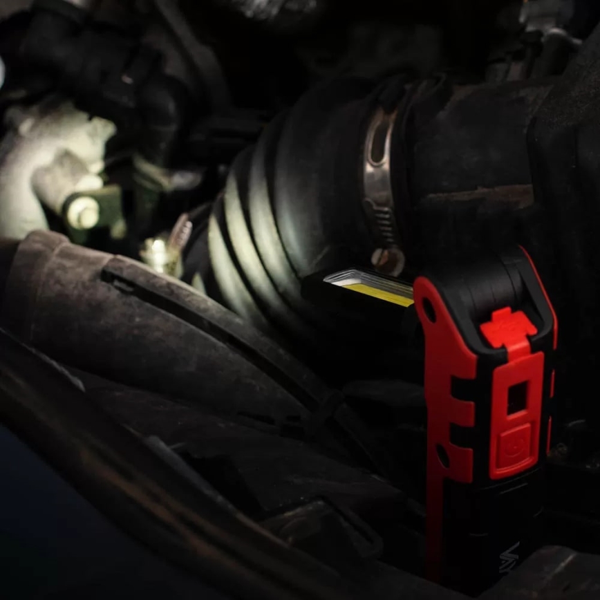 LED Uppladdningsbar arbetsficklampa LED/5W/5V IPX2 360 glansig 2000 mAh