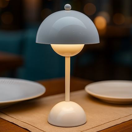 LED uppladdningsbar beröringsstyrd bordslampa COSTA LED/3W/5V 2400 mAh 3000-6000K vit