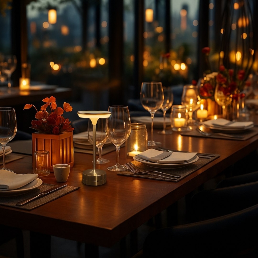 LED uppladdningsbar bordslampa med touchkontroll TAVOLO LED/2,5W/5V 2400 mAh 3000-6000K guldfärgad