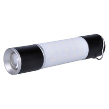 LED Uppladdningsbar camping flashlight med strömbanksfunktion LED/1500 mAh 3,7V IP44