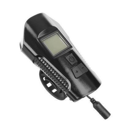 LED uppladdningsbar cykel ficklampa med räknare och klocka LED/1500 mAh IP65