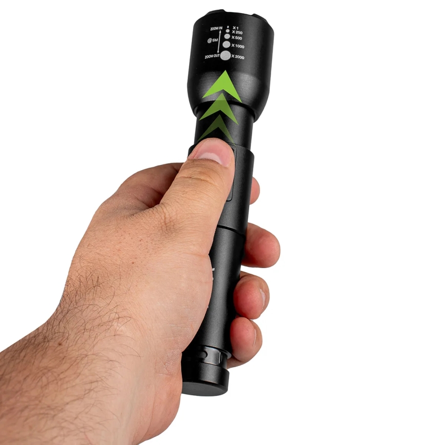 LED Dimbart uppladdningsbart ficklampa LED/20W/5V IPX4 800 lm 2000 mAh