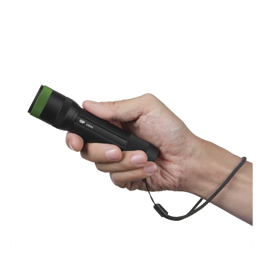 LED uppladdningsbar ficklampa GP DISCOVERY CR41 LED/Li-ion 3,7V IPX7