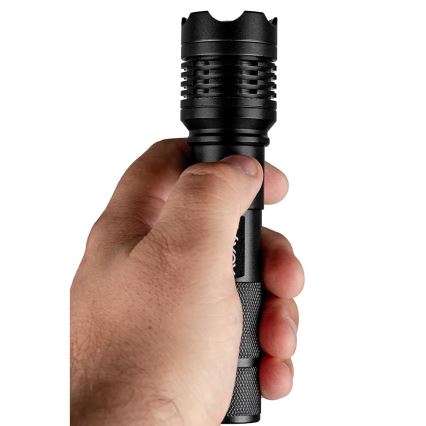 LED uppladdningsbar ficklampa LED/10W/5V IPX4 800 glansig 1200 mAh