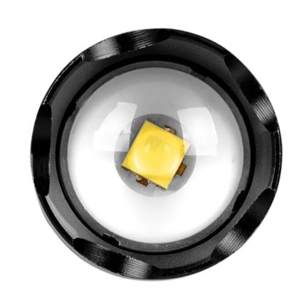 LED uppladdningsbar ficklampa LED/10W/5V IPX4 800 glansig 1200 mAh