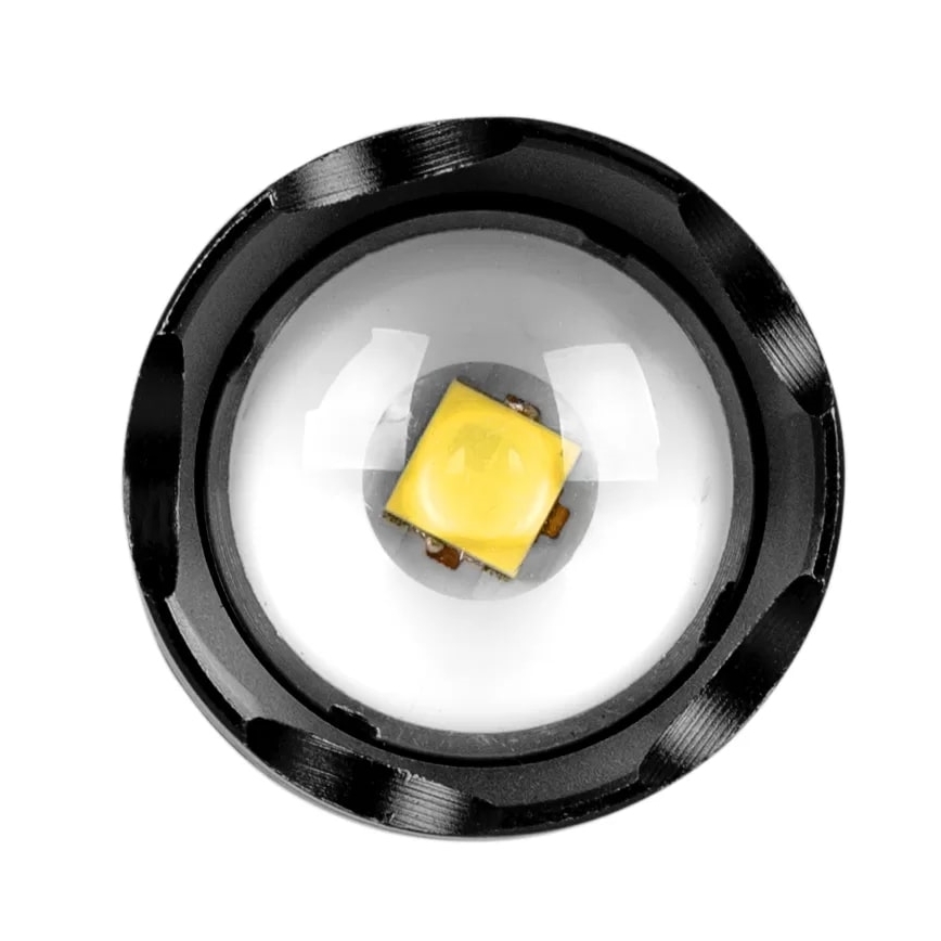 LED uppladdningsbar ficklampa LED/10W/5V IPX4 800 glansig 1200 mAh