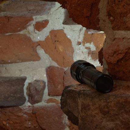 LED Dimbar uppladdningsbar ficklampa med strömbank funktion LED/30W/5V IPX5 1060 glansig 5000 mAh