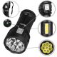 LED Ljusreglerad rechargeable flashlight LED/5V IPX4 600 lm 4 h 1200 mAh